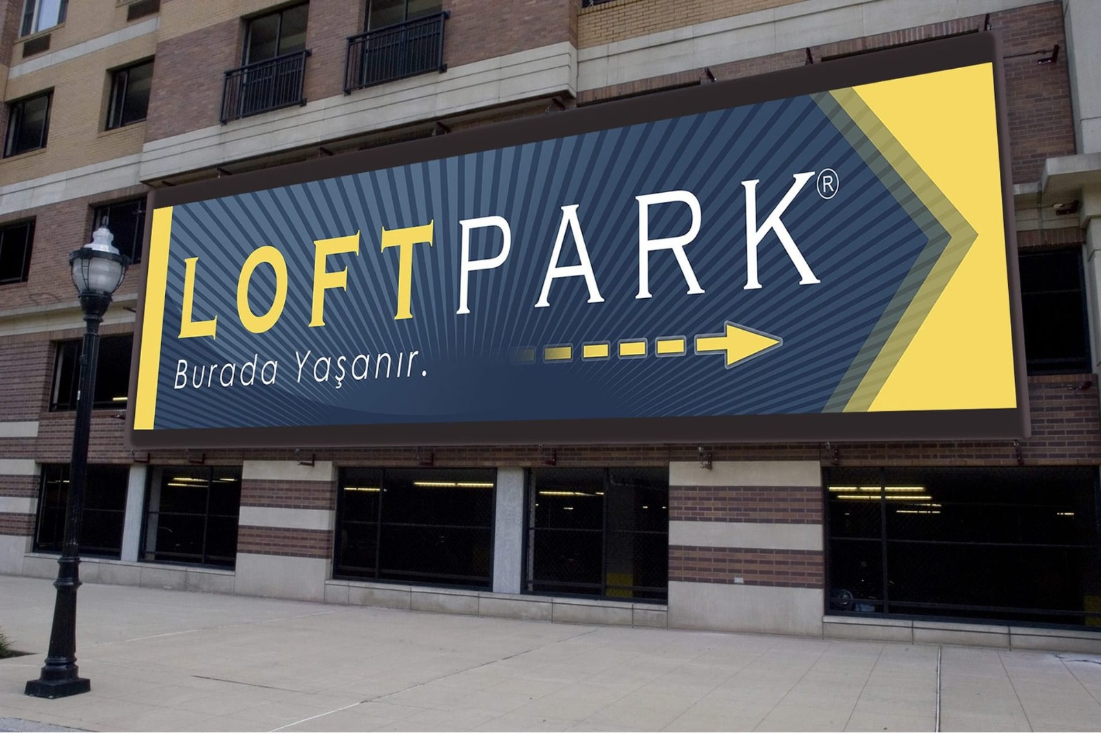 Yunus Emre Mahallesi vinil germe tabela, büyük ebat, UV dayanımlı dijital baskı